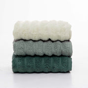 Super-Plush Turkish Micro Cotton Hand & Face Towels in Green Shades