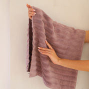 Super-Plush Turkish Micro Cotton Hand & Face Towels in Lilac Shades