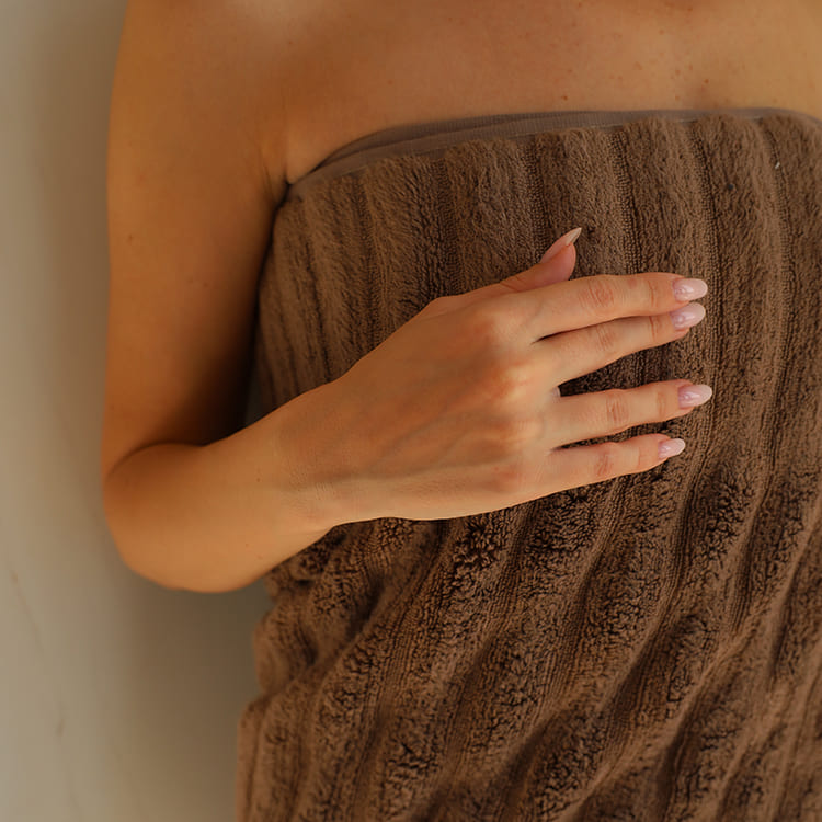 Super-Plush Turkish Micro Cotton Bath Towels in Coffee Shades