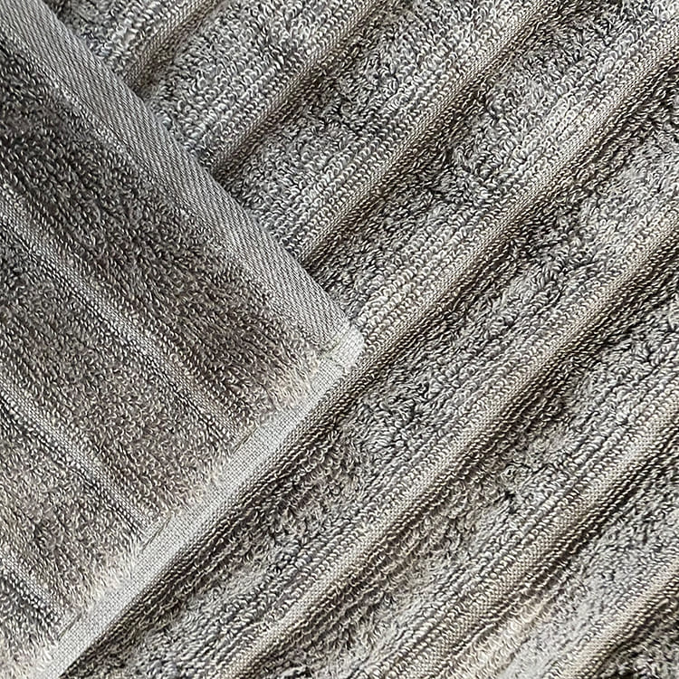 Super-Plush Turkish Micro Cotton Hand & Face Towels in Gray Shades